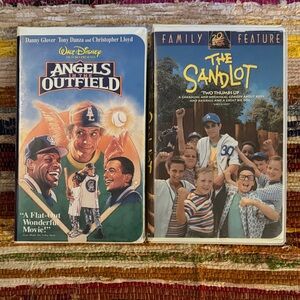 Disney’s Angels in the Outfield & The Sandlot - VHS baseball ⚾️ lot 2 movies.